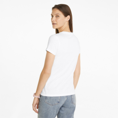 Puma Classics Logo Interest Women T-Shirt in White (534705-02) 