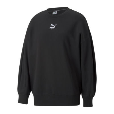 Puma Classics Oversized Women Crew Sweatshirt in Black (535682-01) 