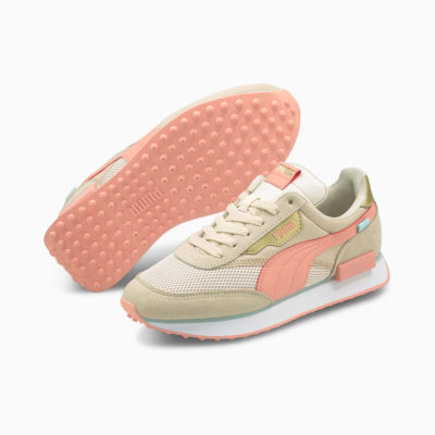 PUMA Future Rider Chrome Wn's Sneakers - Eggnog/ Apricot Blush (375081-02) 