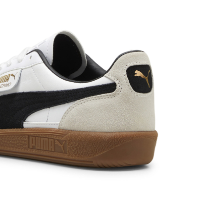 Puma Palermo Leather Unisex Sneakers - White/ Vapor Gray (396464-01) 