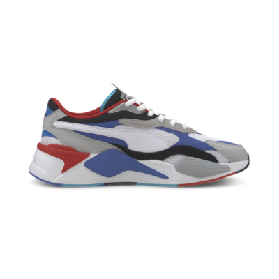 PUMA RS-X³ Puzzle Αθλήτικα Παπούτσια - White/ Dazzling Blue (371570-05)