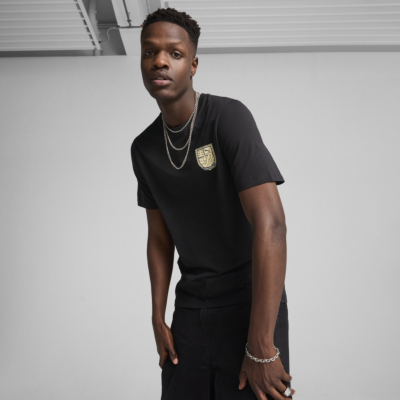 Puma Ανδρικό T-Shirt με Τύπωμα - Μαύρο (629628-01) 