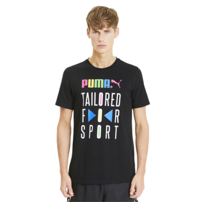 PUMA Tailored for Sport Graphic Tee - Black (597167-01)