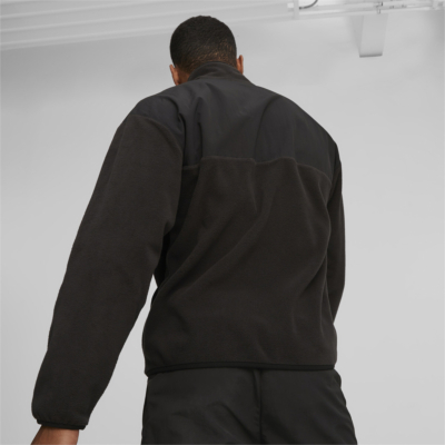 Puma Utility Polar Men's Fleece Quarter Zip - Black (621349-01) 