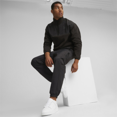 Puma Utility Polar Fleece Quarter Zip in Black (621349-01) 