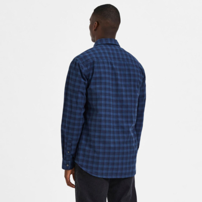 Selected Checked Men Shirt in Blue (16086515) 