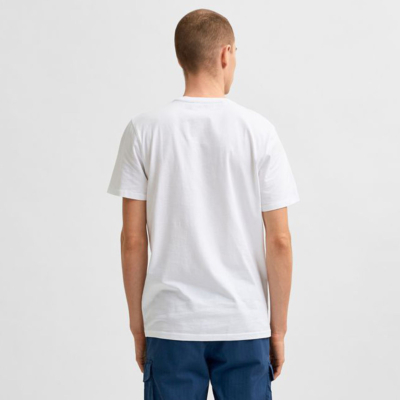 SELECTED Collin Statement Men Tee (16079045-Bright-White)