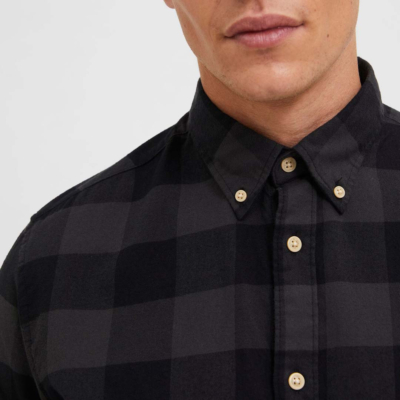 Selected Flannel Shirt for Men (16074464-Phantom) 