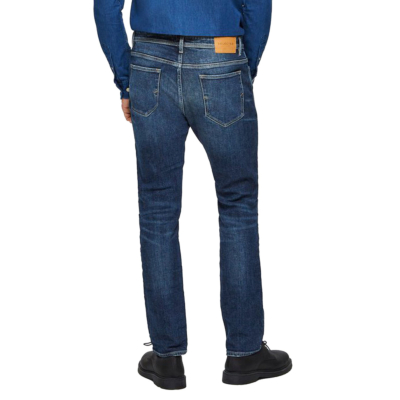 SELECTED Leon Men Jeans Slim Tapered - Medium Blue (16075446) 