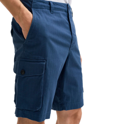 SELECTED Marcos Cargo Men Shorts (16078883-Blue)