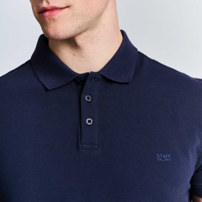 Staff Thomas Pique Polo in Blue Navy (64-406.051.N0045) 