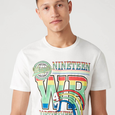WRANGLER Ανδρικό Μπλουζάκι με Στάμπα Λευκό (W7AUD3X1Y) 