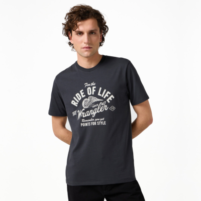Wrangler Americana Men’s Relaxed Tee - Faded Black (112362790) 