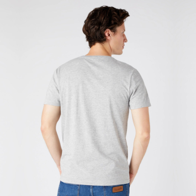 WRANGLER Frame Logo Men T-Shirt in Grey Mel (W7H3D3X37) 