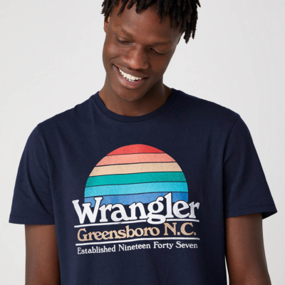 WRANGLER Ανδρικό Μπλουζάκι Με Στάμπα Ανθρακί (W7AID3XAE) 