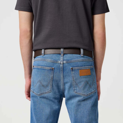 WRANGLER Metal Loop Belt - Brown (W0080US85)