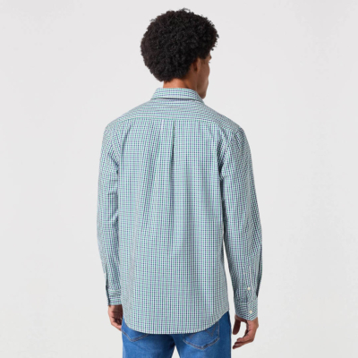 Wrangler One Pocket Men’s Shirt - Green/ Navy (112350479) 