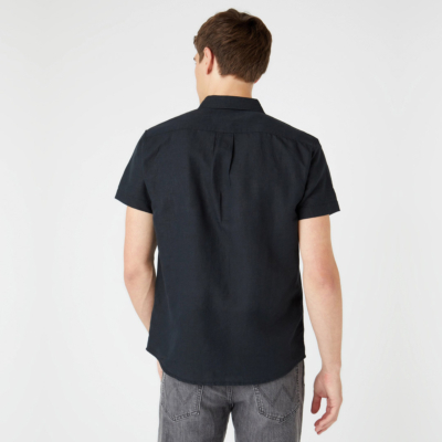 Wrangler Short Sleeve Pocket Shirt - Faded Black (W5J1LOXV6)