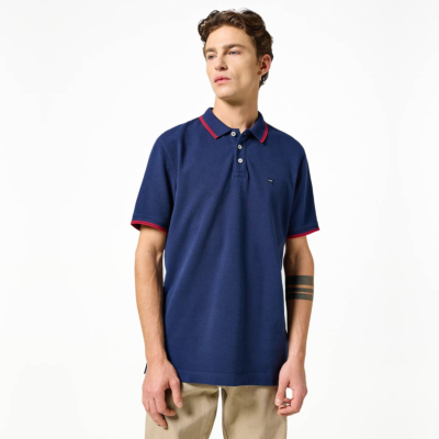 Wrangler Relaxed Fit Men’s Pique Polo - Navy (112350403)