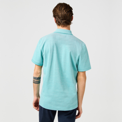 Wrangler Men’s Refined Pique Polo - Teal (112362834) 