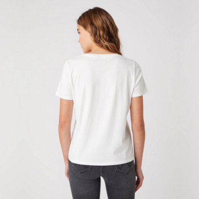WRANGLER Desert Women T-Shirt in Worn In White (W7N4GHW04)
