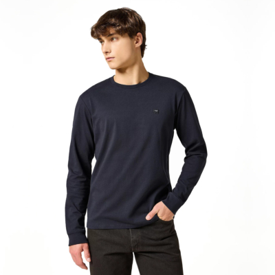 Wrangler Sign Off Long Sleeve Relaxed Tee - Black (112357361) 