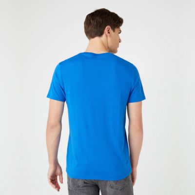WRANGLER Sign Off Men T-Shirt in Nautical Blue (W7C07D3V2) 