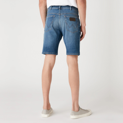 WRANGLER Texas Denim Shorts in De Lite Blue (W11CQ148R) 