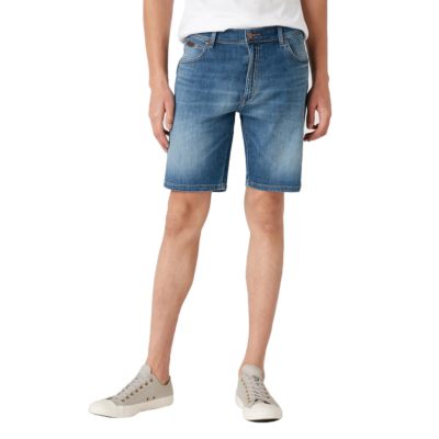 WRANGLER Texas Denim Shorts - De Lite Blue (W11CQ148R)