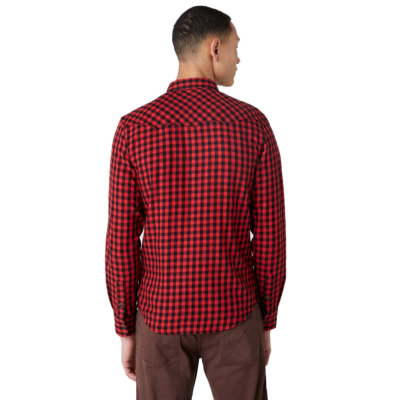 WRANGLER Long Sleele Western Men Shirt - Mars Red (W5F03OX3A) 