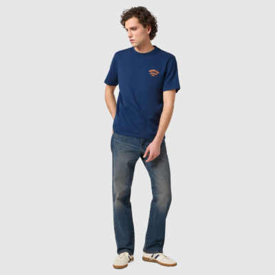 Wrangler Μπλουζάκι Ανδρικό με Κοντό Μανίκι - Μπλε (112362807)
