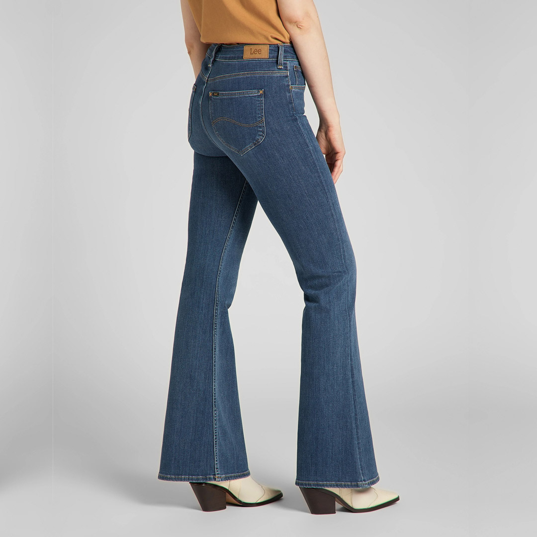 District Concept - LEE Women Jeans Flare - Mid Remi (L32YNCDE)