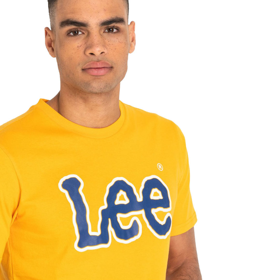 District Concept Store - LEE Logo Men T-Shirt - Radiant Yellow (L60U-FE-LG)