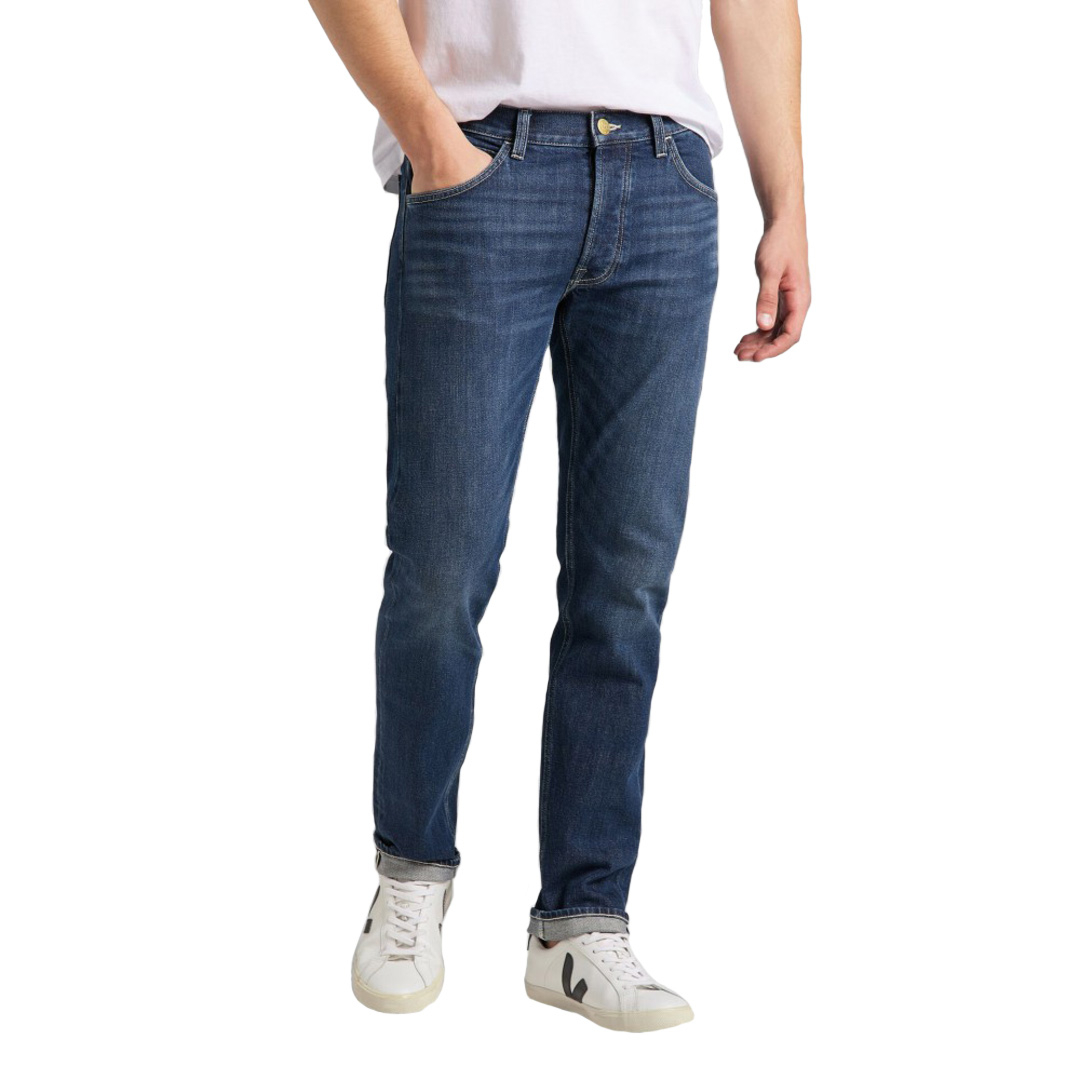 hybrid jeans Perth Blackborough District Concept Store - LEE Luke Jeans Slim Tapered - Worn Kansas  (L719PLGC)