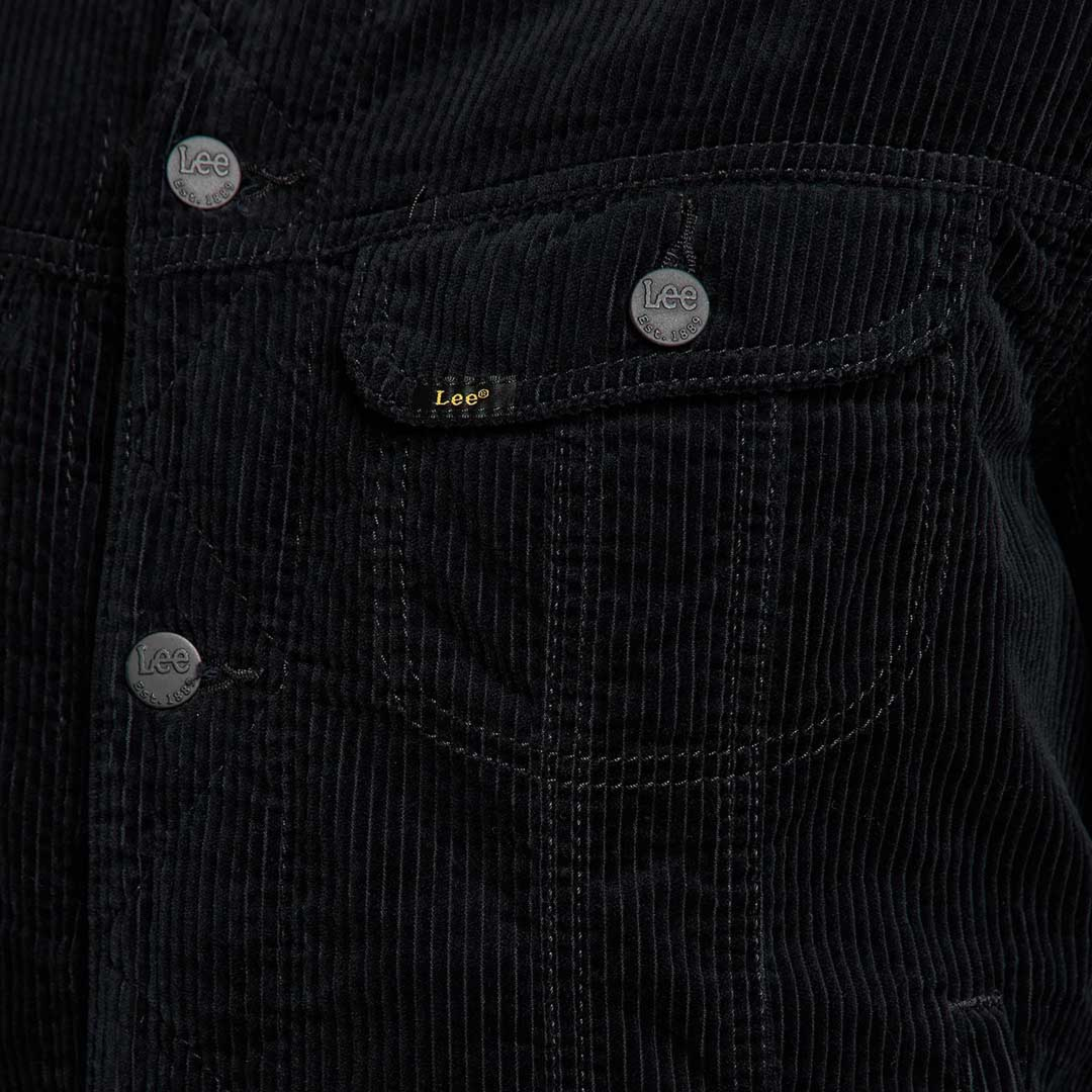 Lee sherpa jacket best sale black