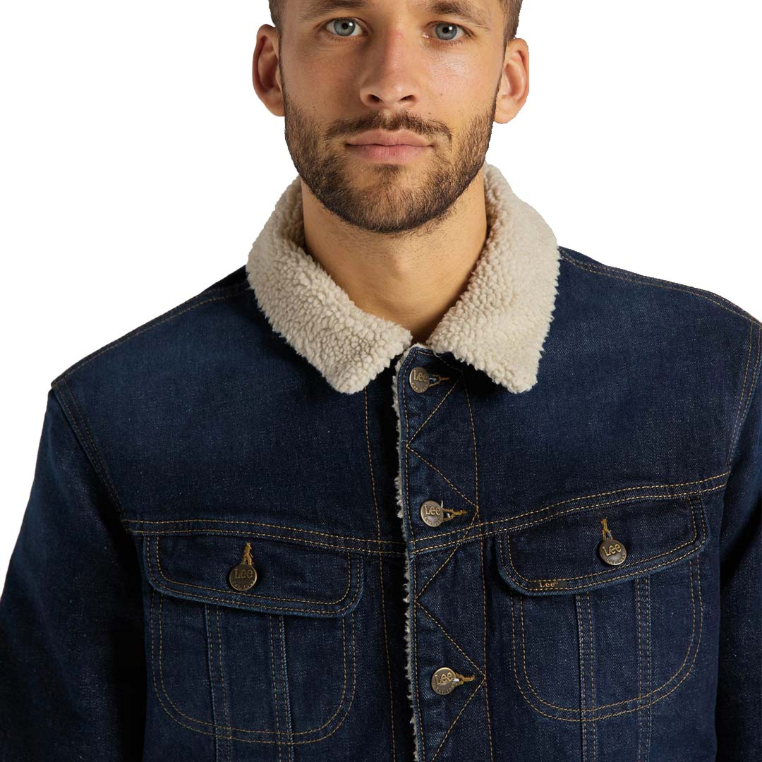 Chaqueta Hombre Sherpa Jacket Mid Dark - Lee Jeans Chile