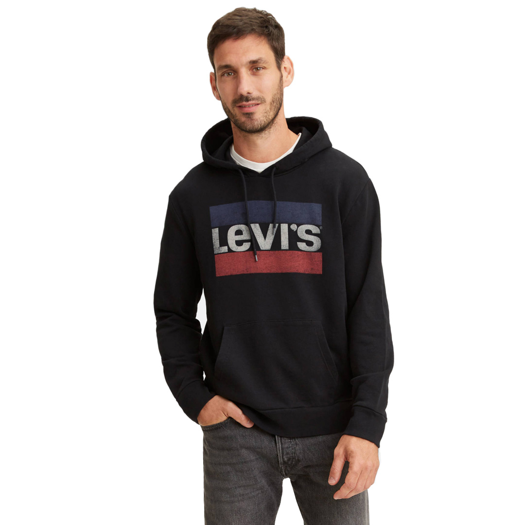 Levi's Zip-Up Hoodie - Men's - Mineral Black M