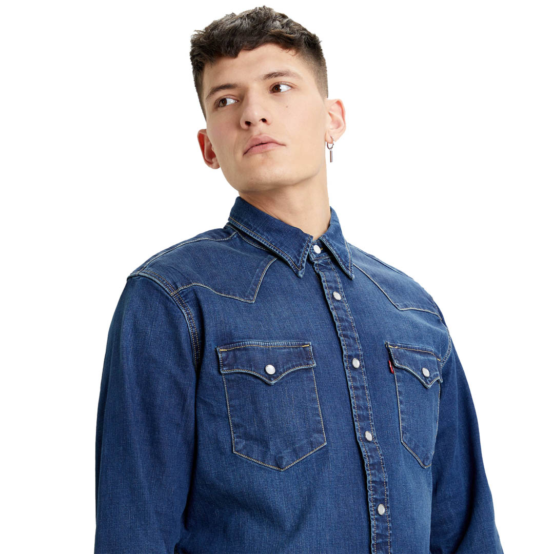 men's levi's barstow denim shirt