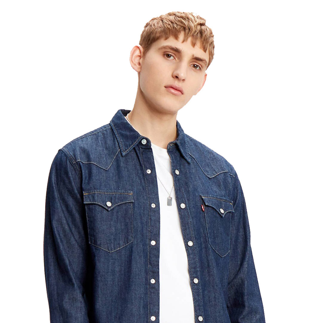 District Concept Store - Levi's® Barstow Denim Standard Shirt - Rinse  Marbled (85744-0000)