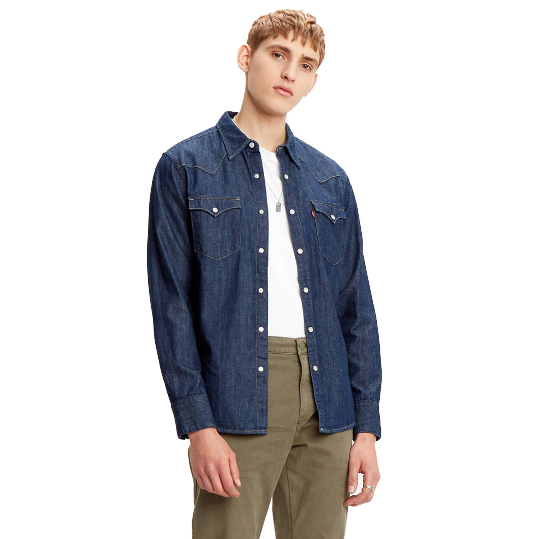 District Concept Store - Levi's® Barstow Denim Standard Shirt - Rinse  Marbled (85744-0000)