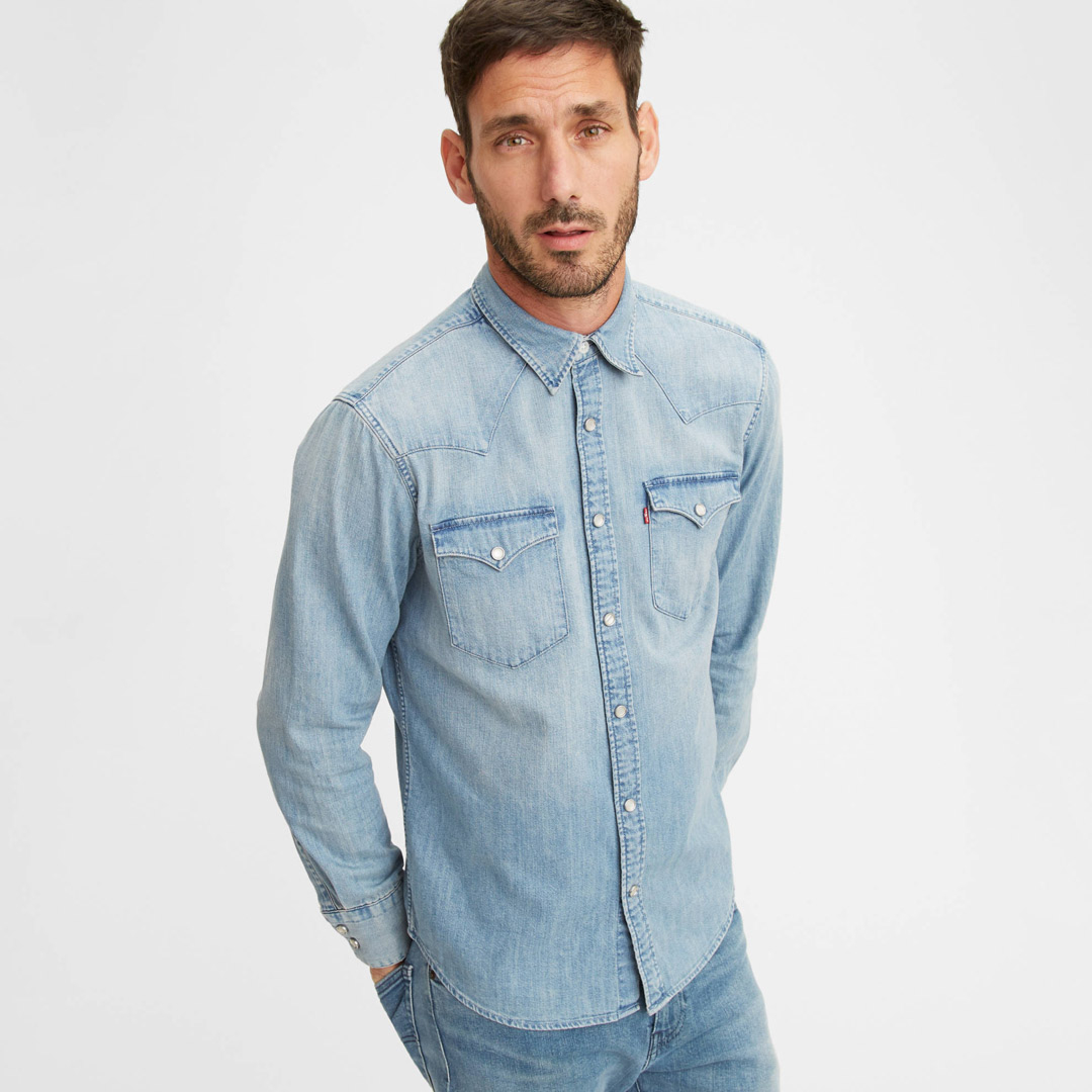 District Concept Store - Levi's® Barstow Denim Standard Shirt - Red Cast  Stone (85744-0001)