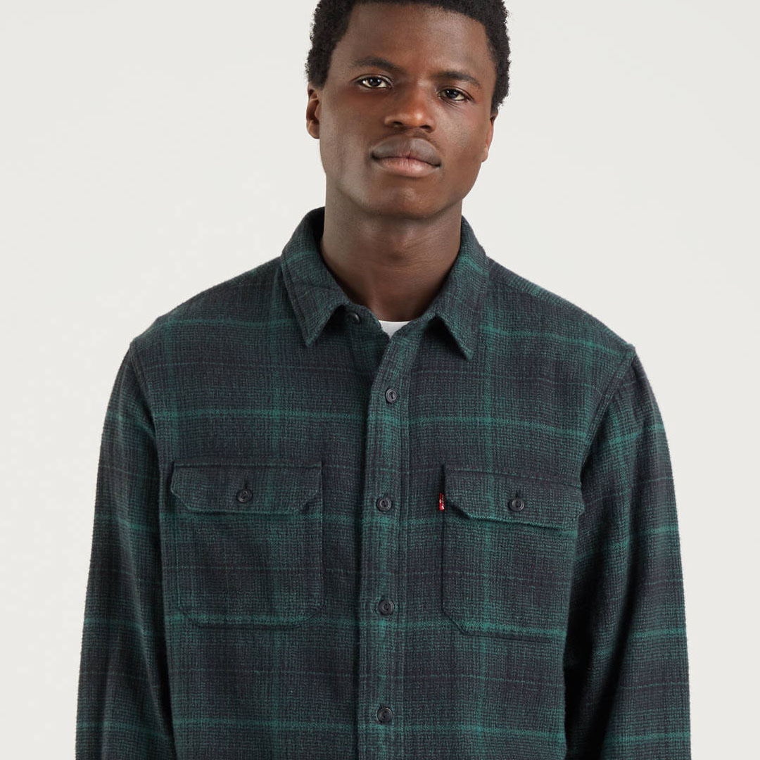 Levi's Vintage London  Spread Collar Green Haze Shirt