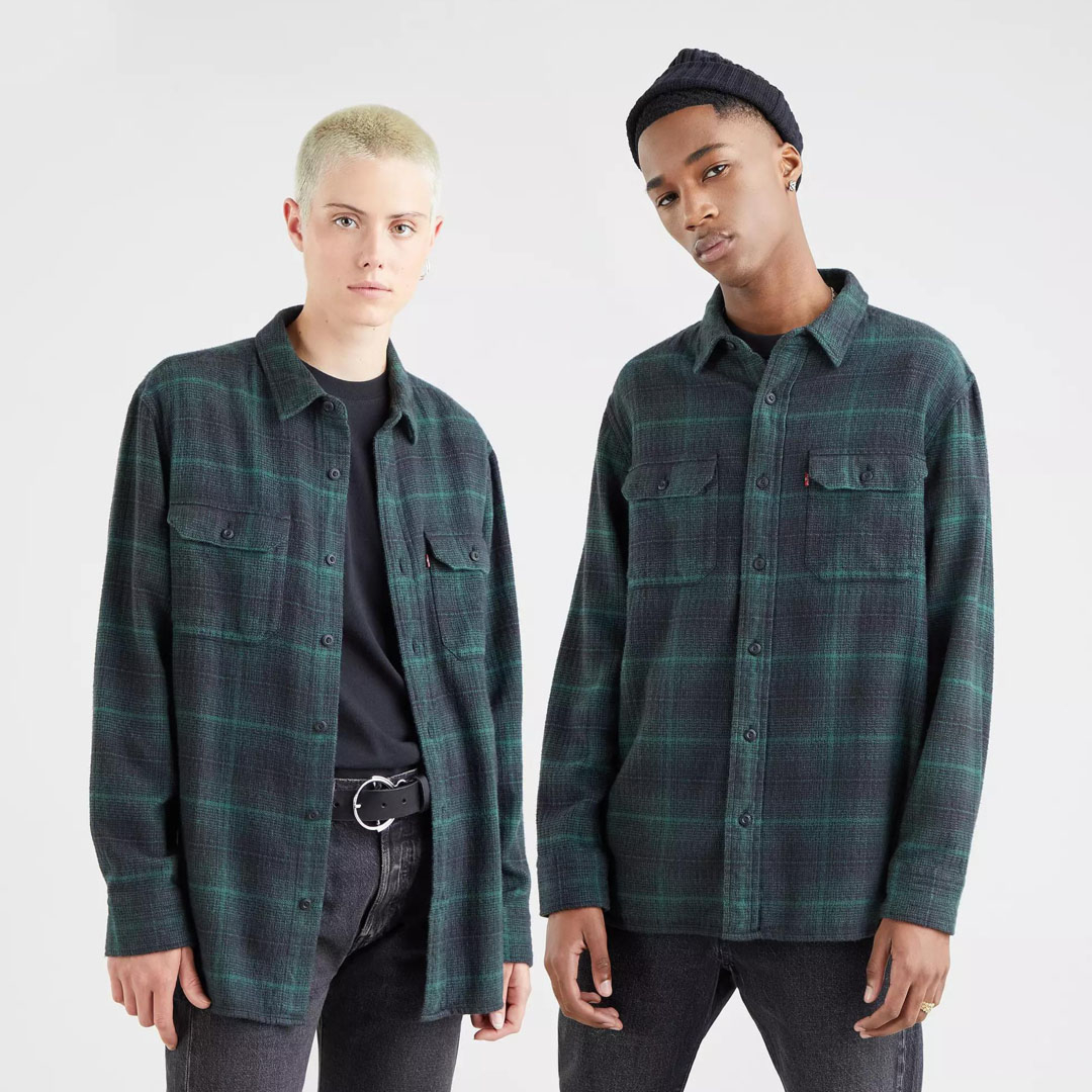 District Concept Store - Levi's® Worker Flannel Unisex Shirt - Pineneedle  (19587-0165)