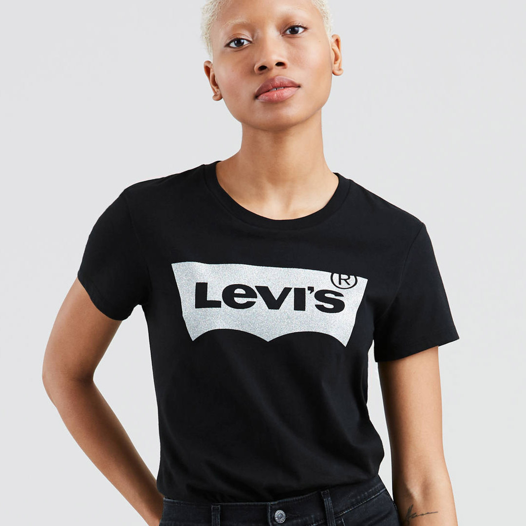 District Concept Store - Levi's® Holiday Perfect Women Tee - Black  (17369-0483)