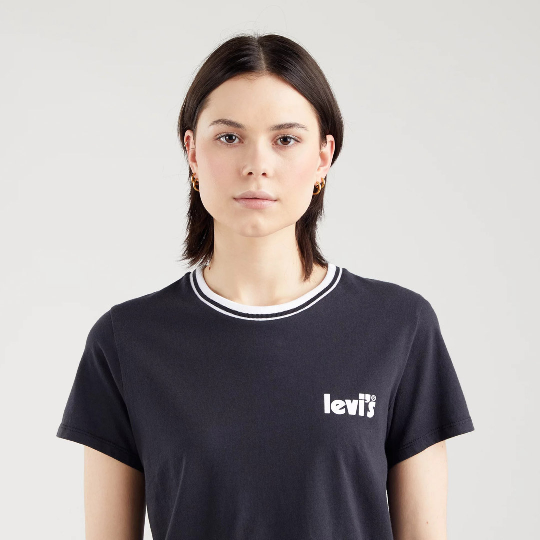Levi’s® Μπλουζάκι Γυναικείο με Λογότυπο - Μαύρο (A0458-0047)
