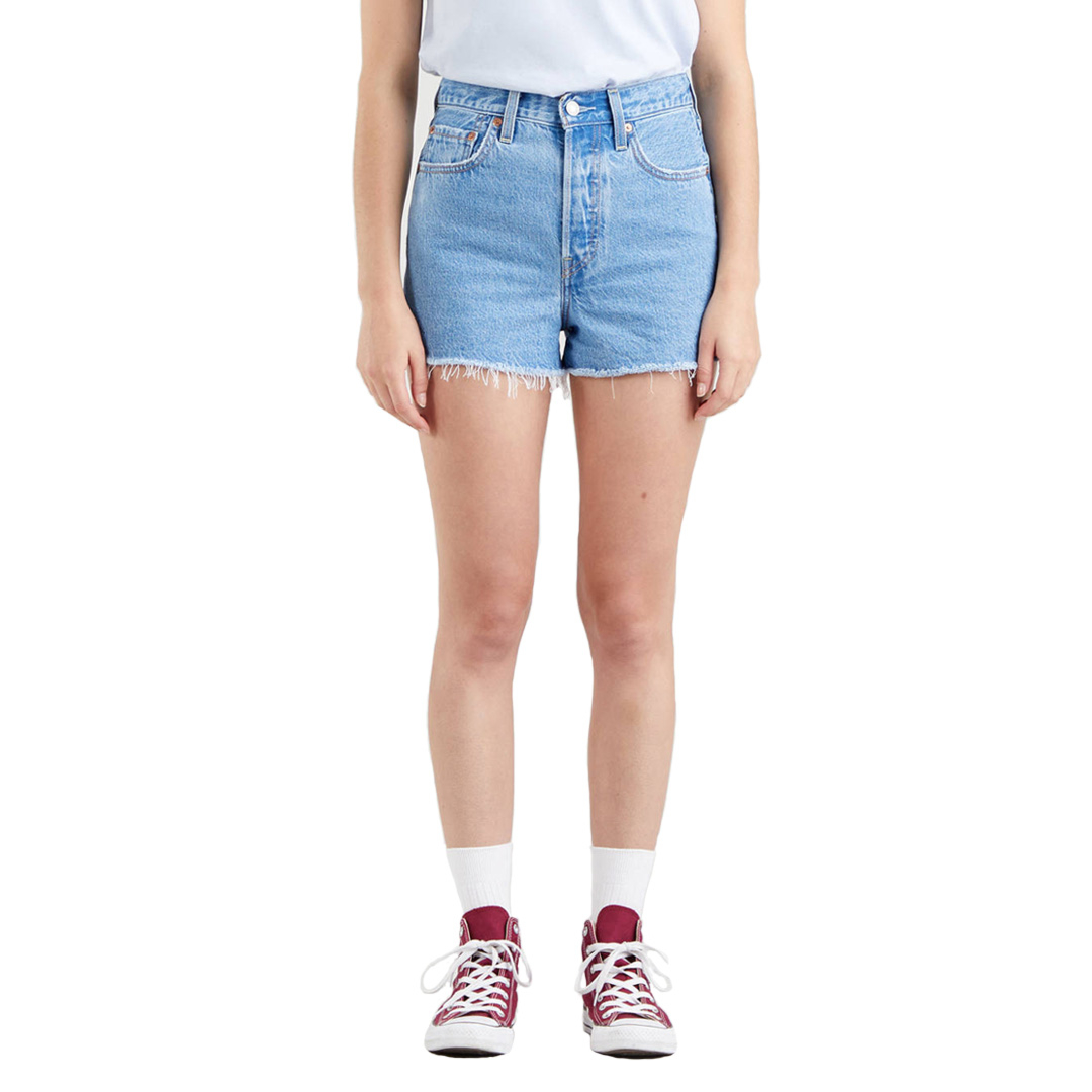 Levi's ribcage denim shorts online