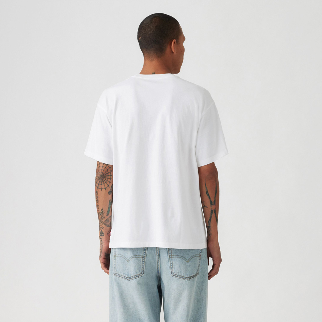 Levi's® Script Logo Men’s Loose Tee - White (87373-0213)
