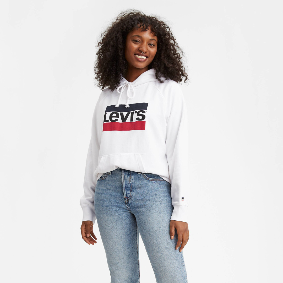 District Concept Store - Levi's® Women Hoodie Sportswear Logo - Marshmallow  (35946-0001)