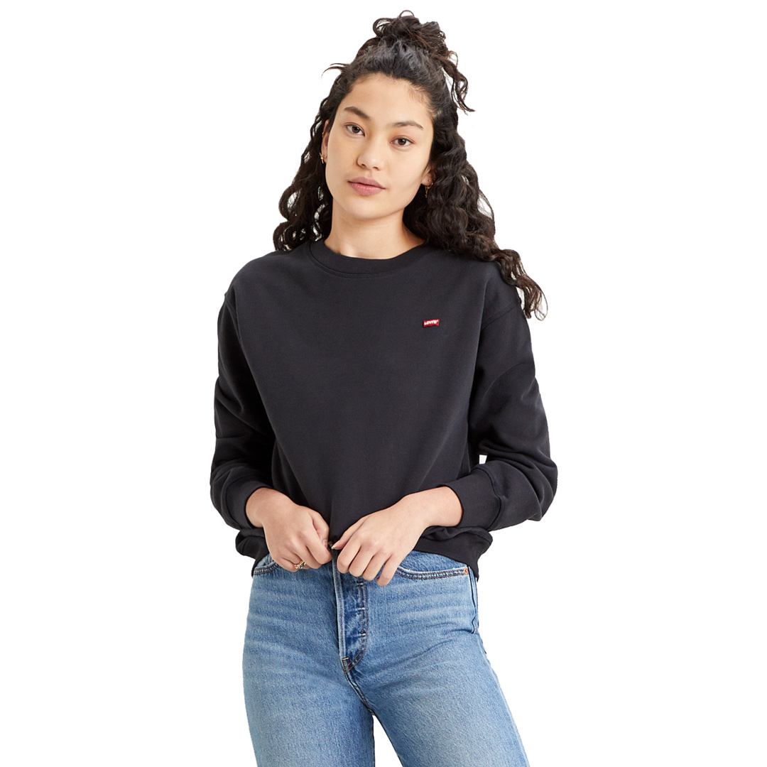 District Concept Store - Levi's® Standard Crew Women Sweatshirt - Caviar  (24688-0006)