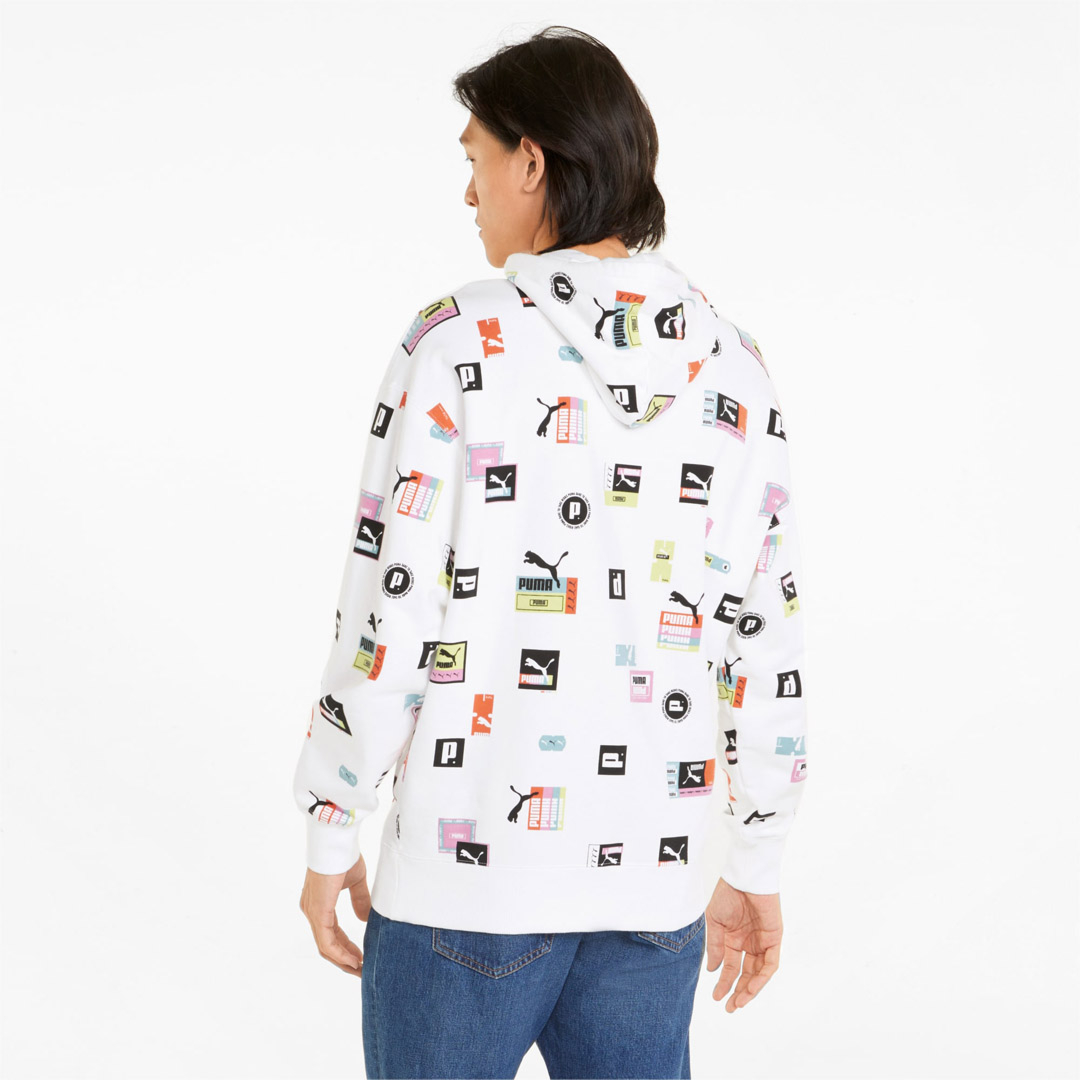 District Concept Store PUMA Brand Love Printed Hoodie White